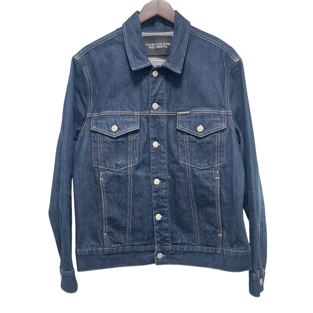 Raf Simons x Andy Warhol x Calvin Klein Blue Jean Jacket Size Medium